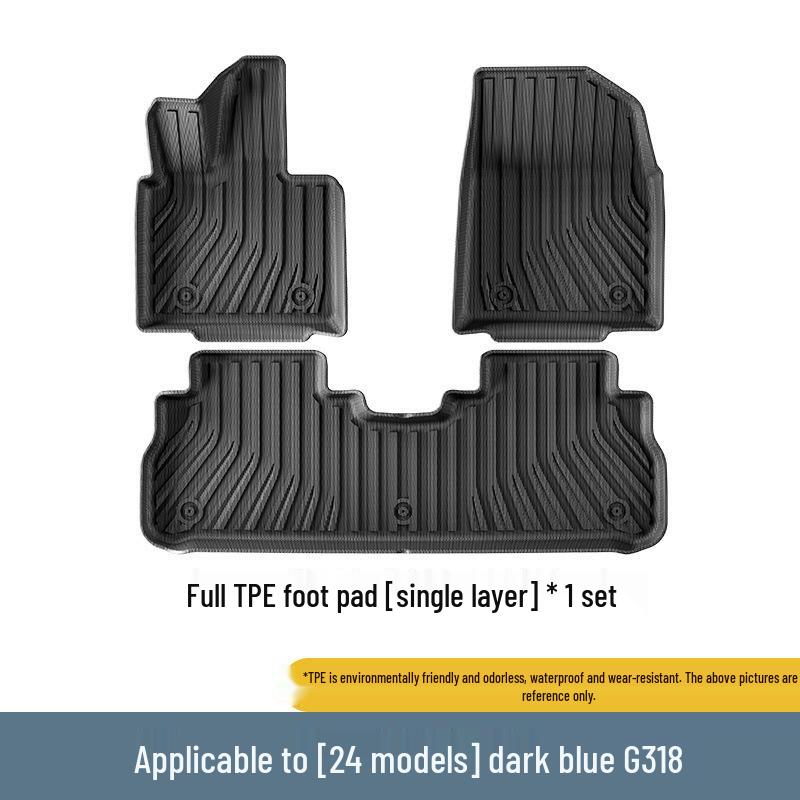 2024 Deep Blue G318 Car Floor Mats & Trunk/Seat Backrest Mats - TPE, Vehicle-Specific.