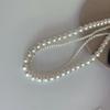 Baroque pearl layered necklace - versatile hong kong style ins-inspired choker necklace for women - trendy clavicle chain