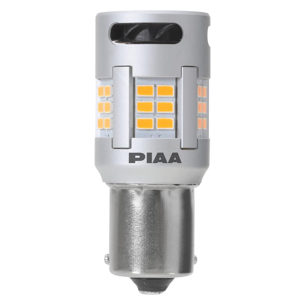 PIAA Amber LED Turn Signal Lights with Cooling Hyper Flash Prevention Vehicle Inspection 1 LEW104 Fan/Built-in Function, 1100lm, 12V, S25, 2-Year