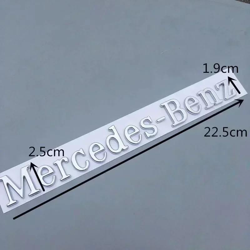 1pcs Car 3D ABS tail badge is suitable for Mercedes' new C-class A-class E-class glc glb tail car with Mercedes-Benz letters.