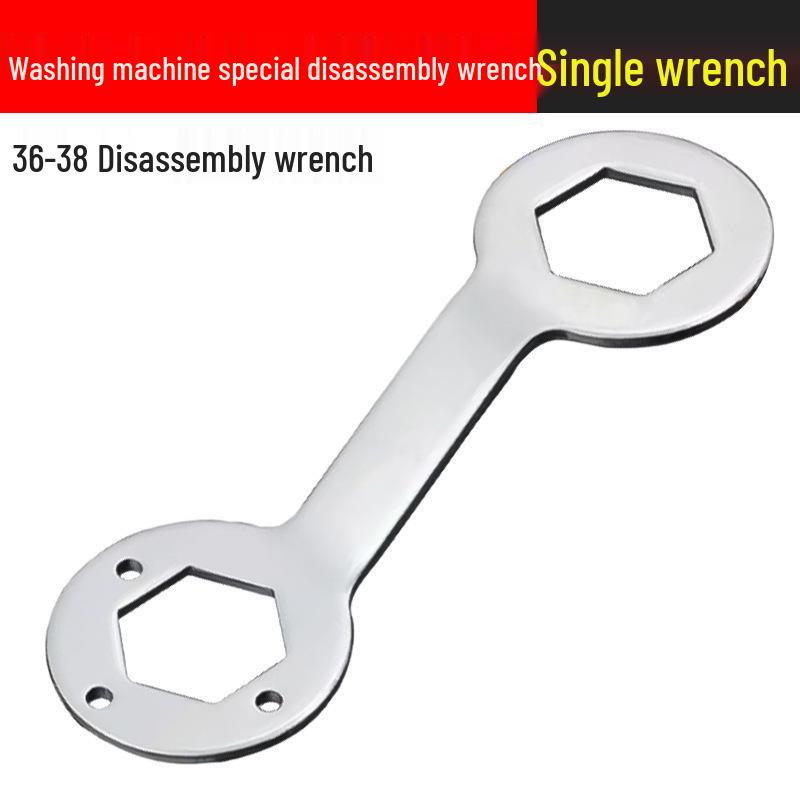 Three-Pronged Multi-Functional Screwdriver & Wrench for Washing Machine Disassembly and Repair