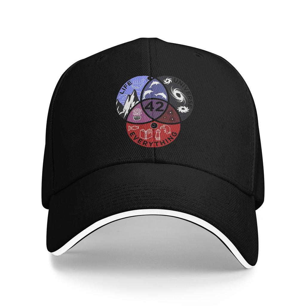 The Answer Life the Universe and Everything Baseball Cap Hip Hop Sandwich Hat Unisex Women Adjustable Caps Hat Running Golf