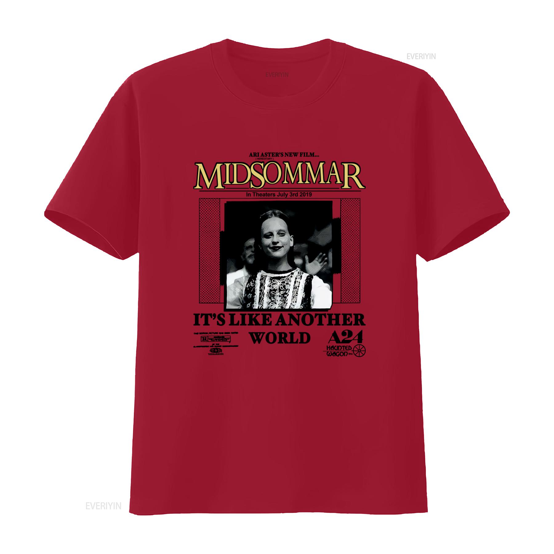 A24 Online Ceramics Midsommar Movie Inspired T Shirt Ari Asters Film Design Perfect for Horror Fans vintage Washed S