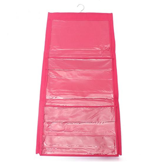 6Pockets Hanging Handbag Purse Bag Tidy Organizer Storage Wardrobe Closet Hanger