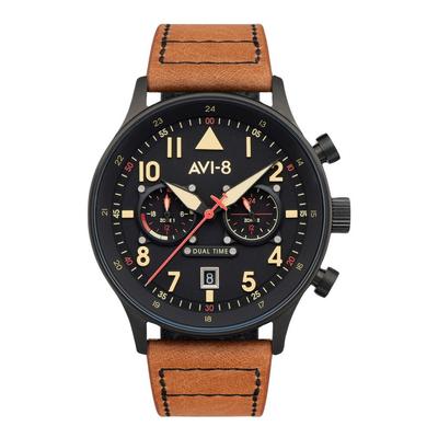 Hawker Hurricane Carey Dual Time Debden Černý Ciferník Quartzové Pánské Hodinky AV-4088-03
