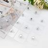 Quacc 20 PCS Self-Adhesive Picture Hooks Transparent Waterproof Hangers No Drill Wall Mount Screw Sticky Hooks for Hanging Picture Frames Wall
