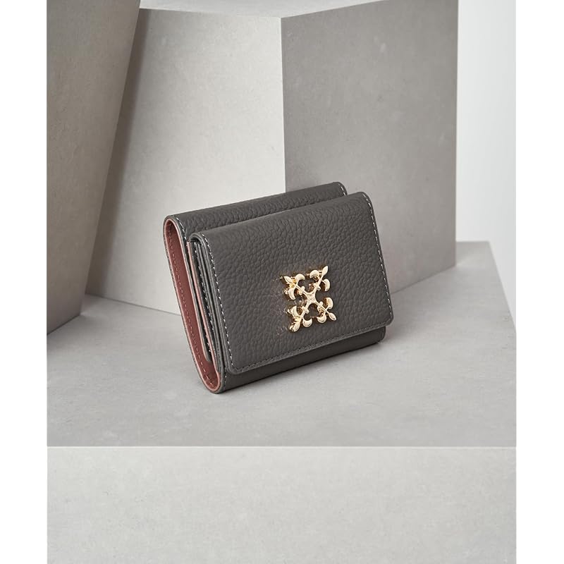 [Rashit] Monogram plate tri-fold wallet (SO-397) RUZ1041381A0001 Free gray other 1