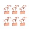 6Pcs Metal Paper Clips Cute Animal Shape Binder Clamps for School Office Colorful Document Photo Holders