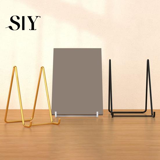 Tablet Organizer Shelf Metal Storage Rack Photo Frame Display Holder High Stability Triangular Design Not Easily Deformed Desk