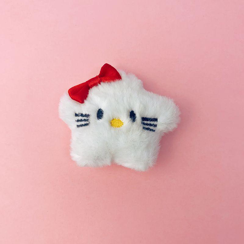 Sanrio Winter Plush Jewelry: Cute Star Brooch & Accessories Series Dolls