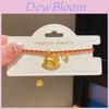 Chinese Style Zircon Horse Pendant Bracelet For Women With Gold Plating Elegant Jewelry Gift