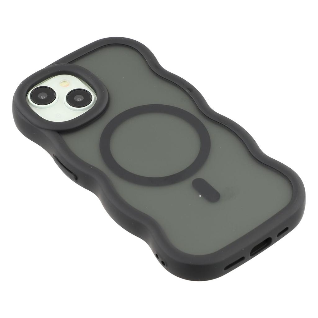 Etui do iPhone'a 14 Kompatybilne z MagSafe TPU + PC Tylna Pokrywa Telefonu Skóra Dotyk Kształt Fali