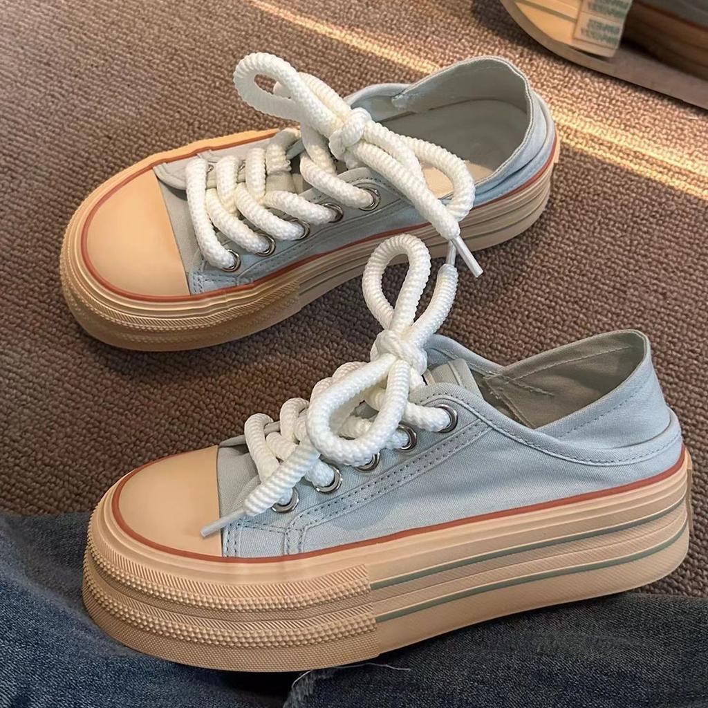 Niche podzimní platformové bílé boty jaro a podzim 2025 nové populární studentské všestranné sportovní boty