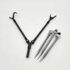 Aluminum Fishing Rod Support Stand Quick Setups Without Tool Ideal For Adventure And Camping Trip