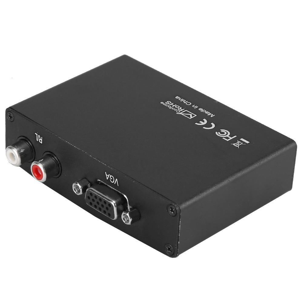 VGA to HDMI Converter Adapter HD Analog Video Audio Output