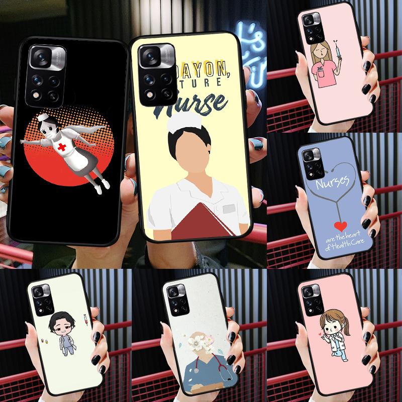 Nurse Medical Medicine Health Case For Xiaomi Redmi Note 14 13 Pro 12 11 9 10 9S 10S 11S 12S Redmi 13C 10C 12C 14C Cover
