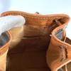 CELINE vintage Macadam logo Purse Crossbody Shoulder Bag Leather/Canvas Brown