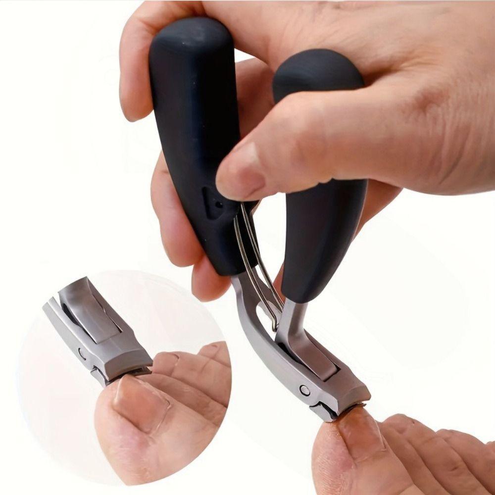Large Opening Toenail Nippers Extra Wide Mouth Thick Nail Trimmer Nail Cutters Pedicure Tools