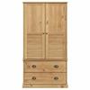 VidaXL Wardrobe VIGO 90x55x170 Cm Solid Pine Wood, Storage Cabinet, Wardrobe Organizer, Wardrobe, Closet, 353163