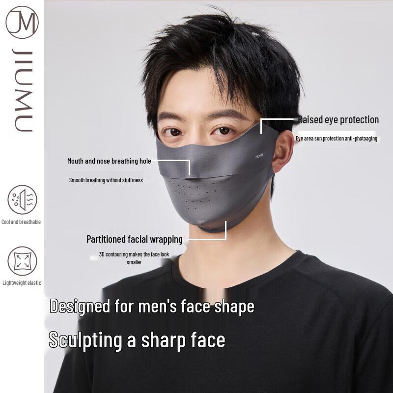 JIUMU Men's Ice Silk Sun Protection Mask MM105