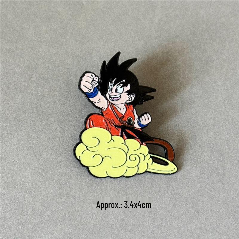 Dragon Ball Super: Cute Son Goku Metal Brooch Badge