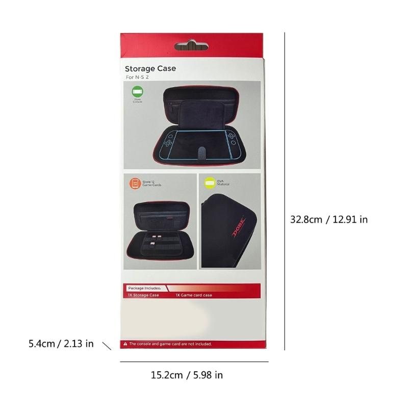 Portable EVA Carrying Case & Game Card Organizers Storage Solution Secure & Convenient Storage Bag for NS2 Switch2 Users