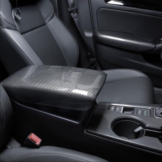 Carbon Fiber Central Storage Box Decor Cover 1pc For Honda Civic -2025