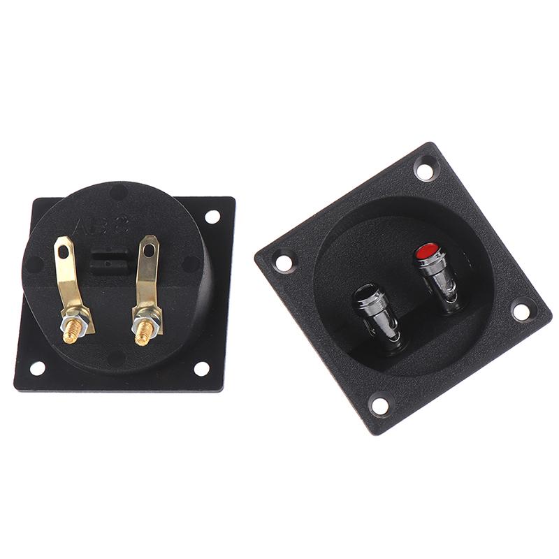 1Pc 50Mm Round Cup Subwoofer Plug Car Stereo Speaker Box Terminal Connector