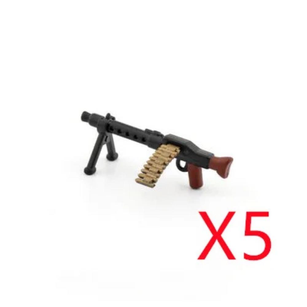 WWI WWII Building Blocks Soldiers Military Accessories Bomb Two-color Gun Mini Brick Weapons Gift Toy AKM Helmet RPG Grenad X026