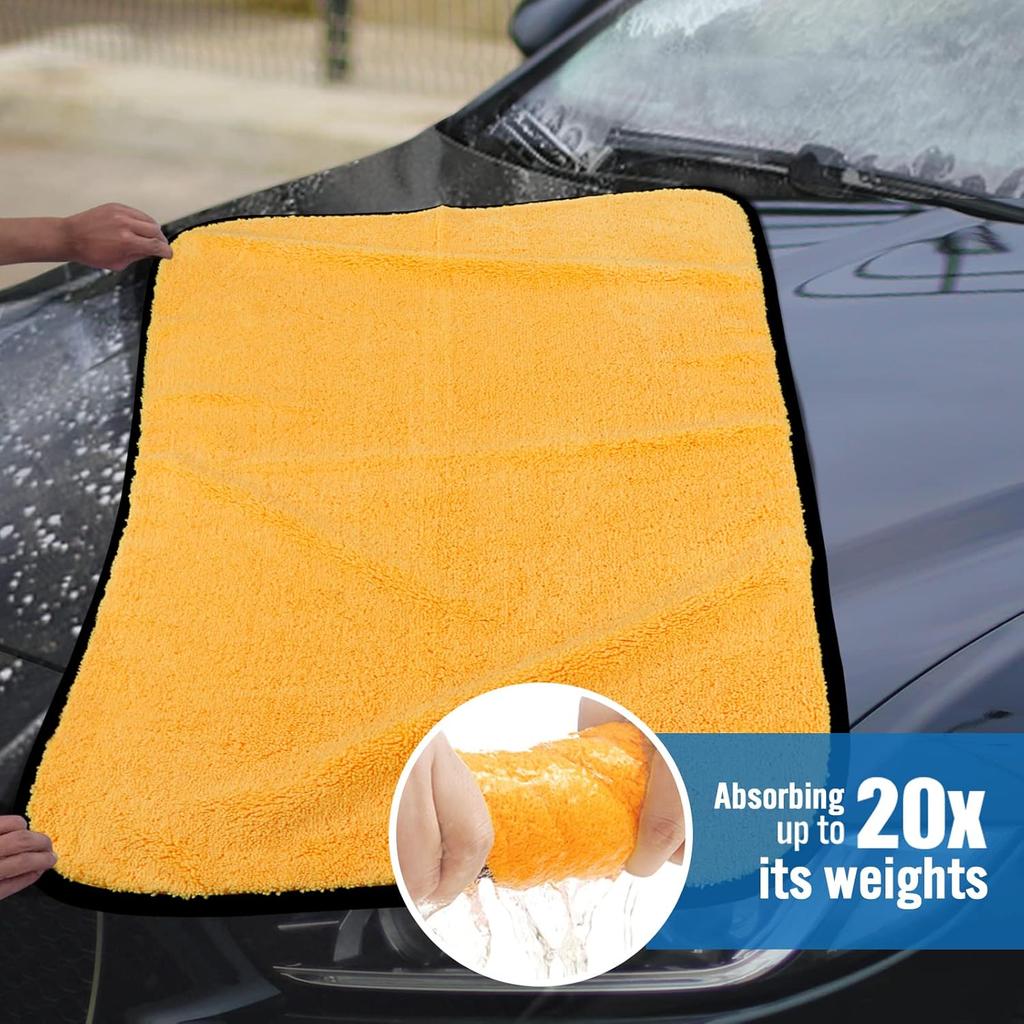 HOMEXCEL Microfiber Towels For Car, Premium Cleaning Cloth Lint Free,Scratch Free, Strong Water Absorption, Car Washing Drying Towel For Household,