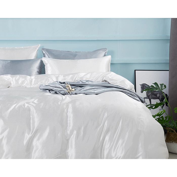 Buy Household Goods Satin Quilt Cover Pillowcase Silk Imitation Silk