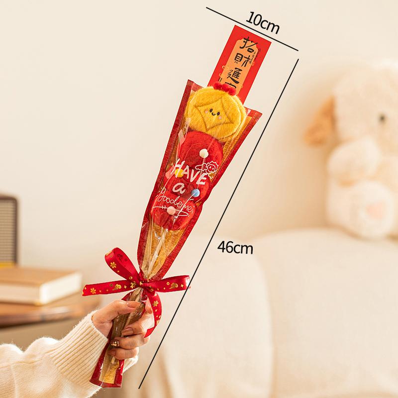 Christmas 2026 Plush Tanghulu Creative New Year Gift New Year'S  Decoration Ornament Tanghulu Bouquet Gift Photography Props