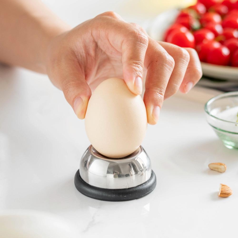 3pcs Spring Design Egg Hole Puncher Stainless Steel Rebound Needle Egg Perforator  Hotel