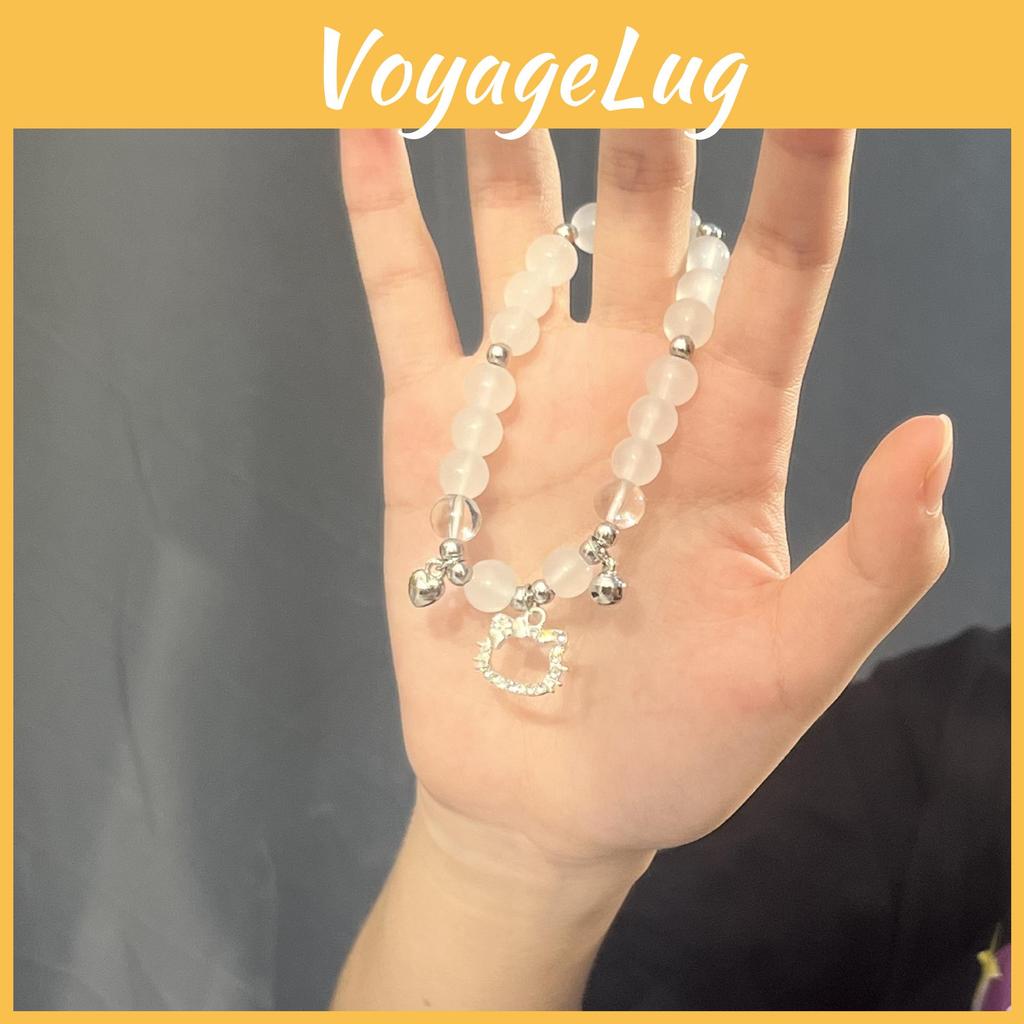 Wholesale Kt Cat Love Bell Diy Bracelet Alloy Material Plating Process Unisex Style