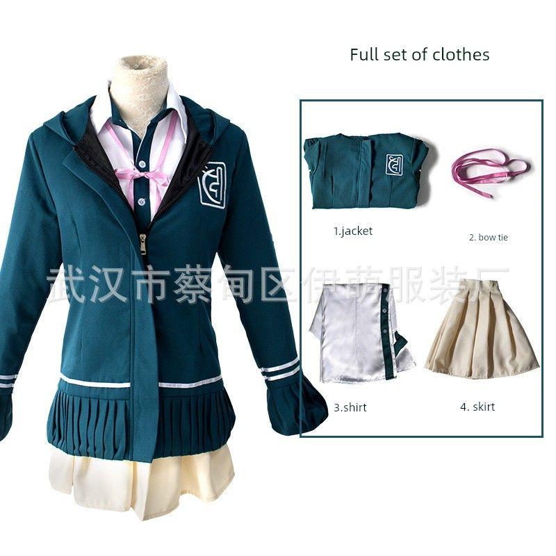 Косплей костюм Нанами Чиаки из Danganronpa 2 Женский ансамбль Повседневная униформа Полный комплект C Костюм Full Set of Clothing S