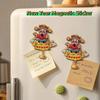 Cartoon 3D Refrigerator Magnets Traditional Lucky Magnetic Sticker  Celebration Party