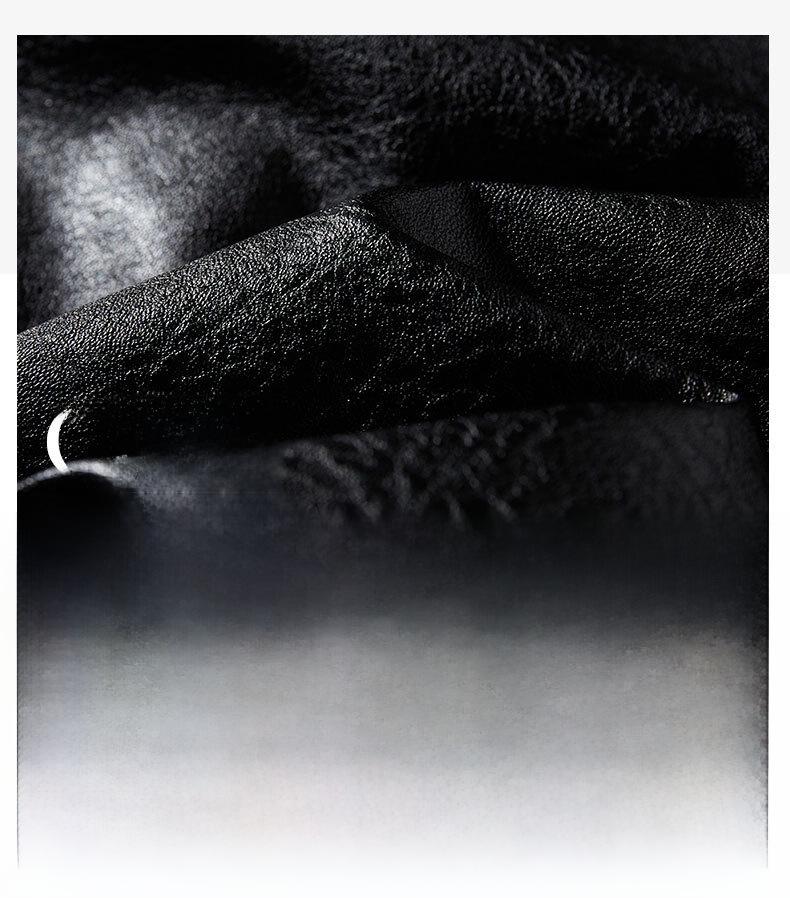 [English Details] Men's PU Leather Motorcycle Jacket - European Size, New Design with Plush Lining