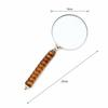 Elegant Brown Resin Handle Magnifying Glass With Steel Frame