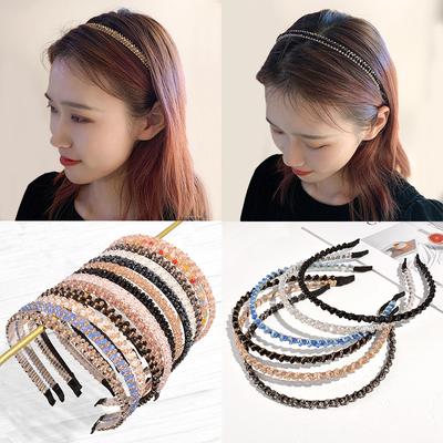 Úplné diamantové vlasové doplňky Čelenka Crystal Headband Fashion Barokní drahokamu čelenka Svatební pokrývky hlavy