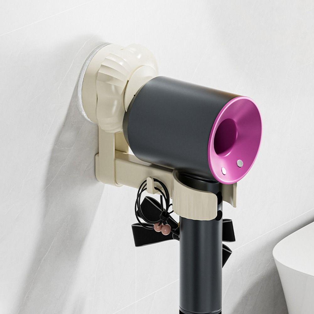 2Pcs Plastic Hair Blow Dryer Rack Wall-Monteud Blow Dryer Storage Rack  for Home