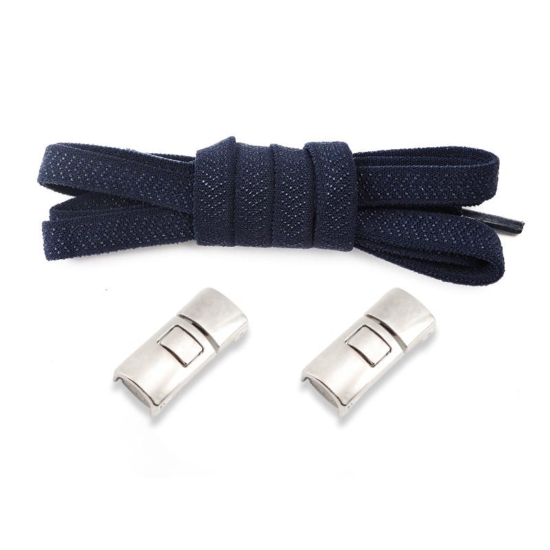 Hebilla Cruzada Cordones Elásticos Zapatillas Cordones sin Nudos Grosor 8MM Planos Cordones sin Atar Niños Adulto Running Cordón de Goma