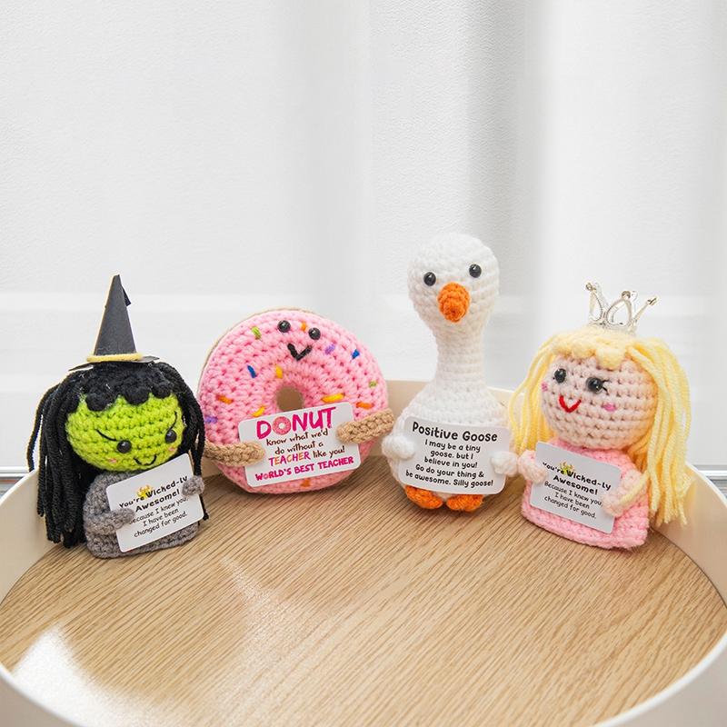 Positive Potato Ornament Desk Accessories Offices Accessories Desktop Decoration Crochet Fruits Vegetables Christmas Gift