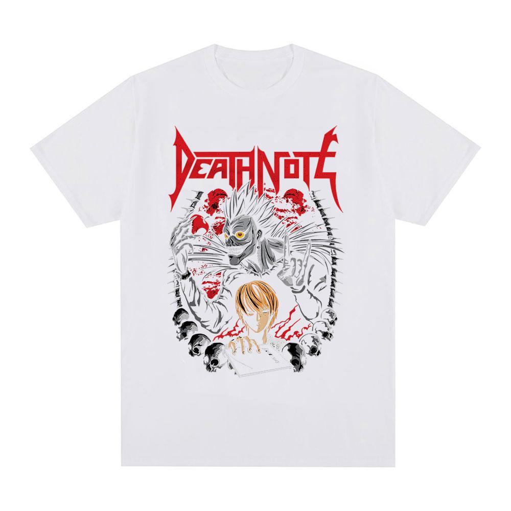 Anime Death Note Ryuk Yagami Tshirt Unisex Women Clothing Cotton Oversized Tshirt Fashion Vintage Y2K Short Sleeve Tee Unisex