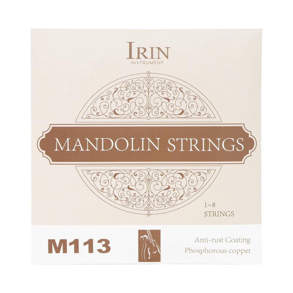 IRIN 8 Strings Mandolin Strings Import Phosphor Copper Alloy Wound Mandolin Strings G D A E Tone Mandolin Guitar Accessories