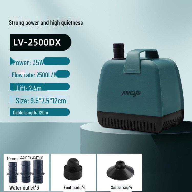 Jingye Silent Submersible Pump: Multi-Function Aquarium Rockery Water Filter Pump