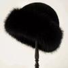 Fluffy Fur Bucket Hat For Women Plush Fisherman Hat Warm Women's Winter Hat Thicken Cold Snowy Day Panama Cap Chrismas Gifts