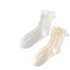 Mid-calf Bubble Lace Lolita Women's Socks, Mesh Twist Breathable Socks, Sweet Cotton Socks, Thin Spring