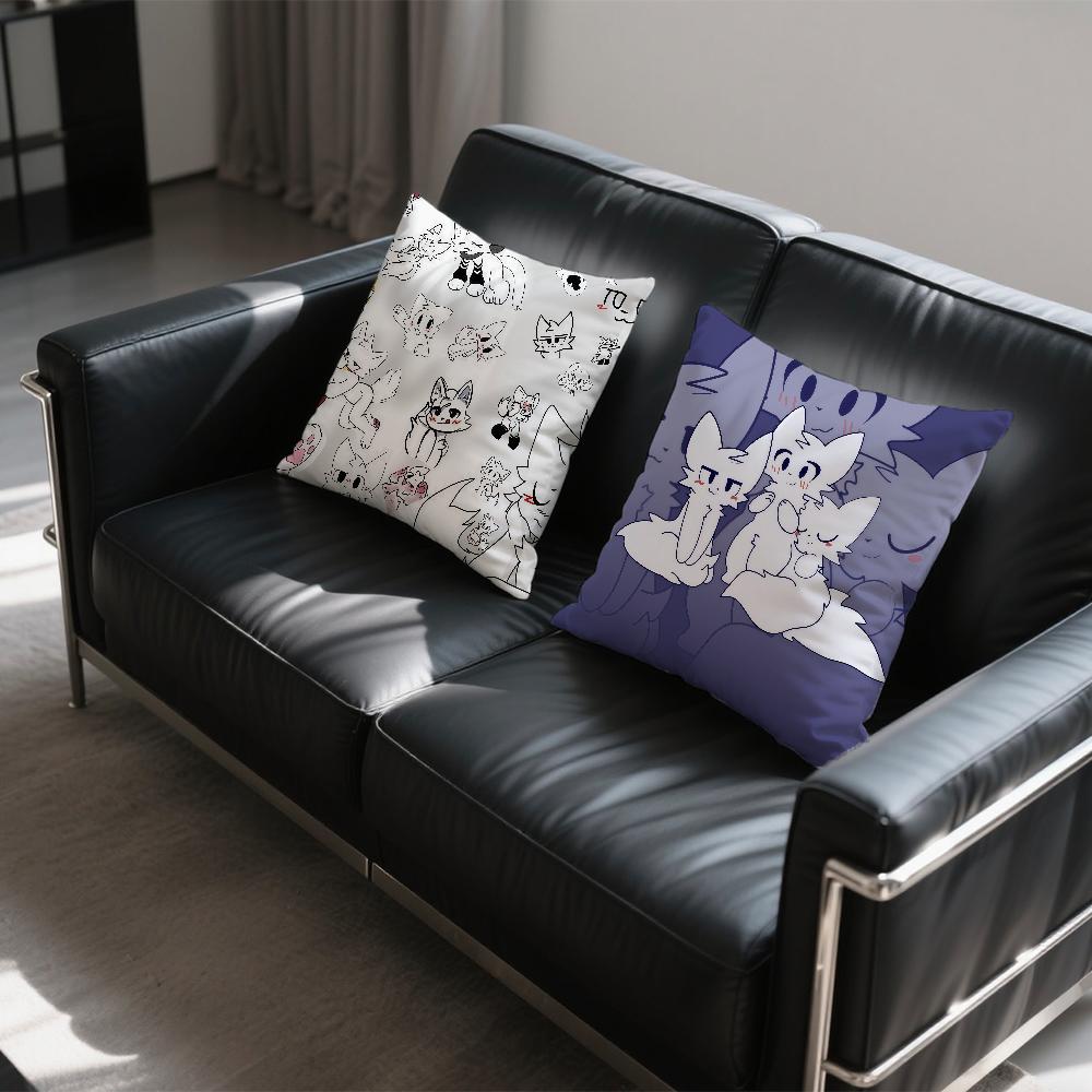 cushion cover Square K-kisser Sofa Car B-Boy Cushion Cover Cute Casual Skin-Friendly Comfortable Pillow Cover