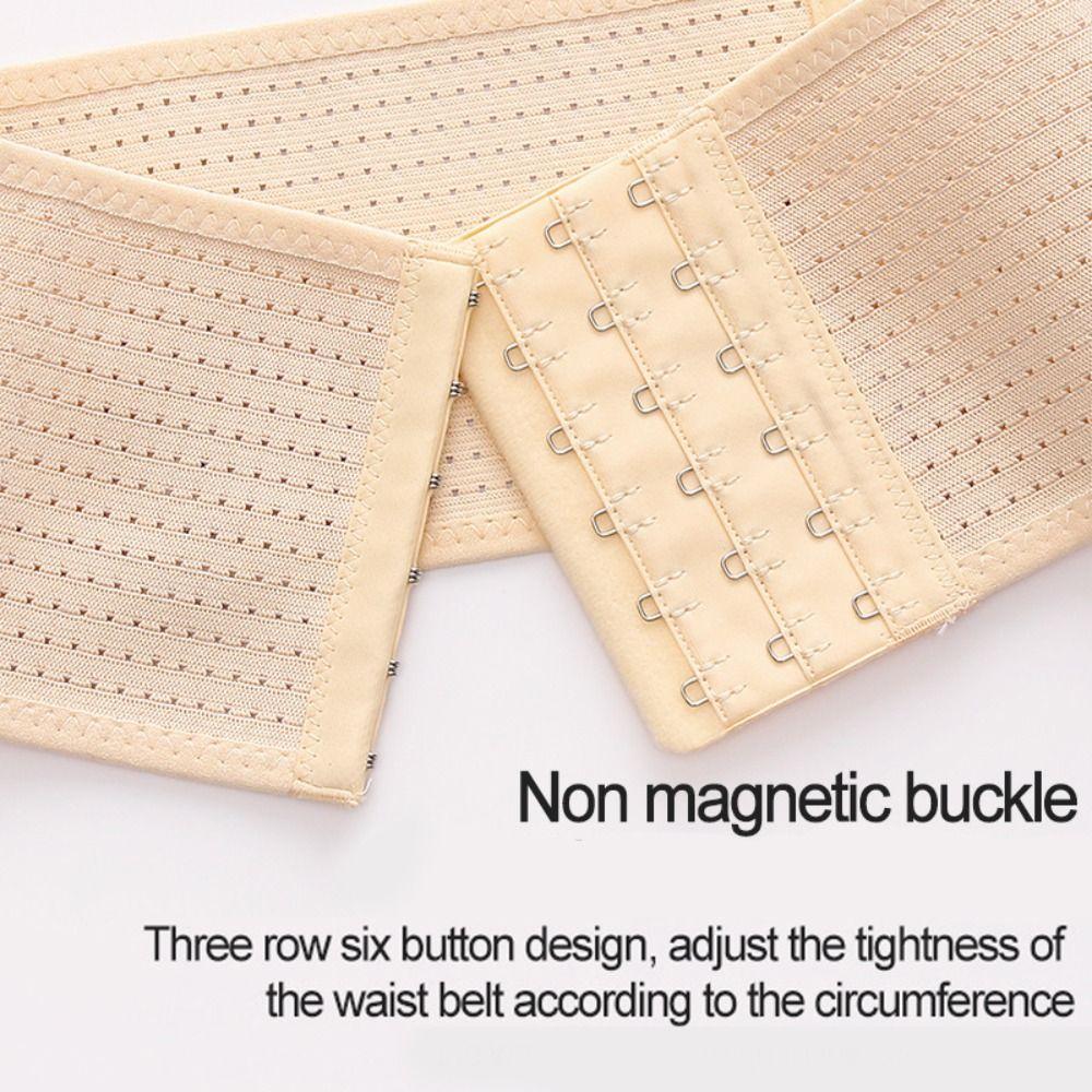 Hollow Short Waist Belt Seamless Waist Trainer Breathable Tummy Control Shapewear  3Rows 6Buckles