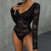 European and American Spring Summer Women clothes Solid Sexy Long sleeve Jumpsuit Sexy Long Sleeved Jumpsuit